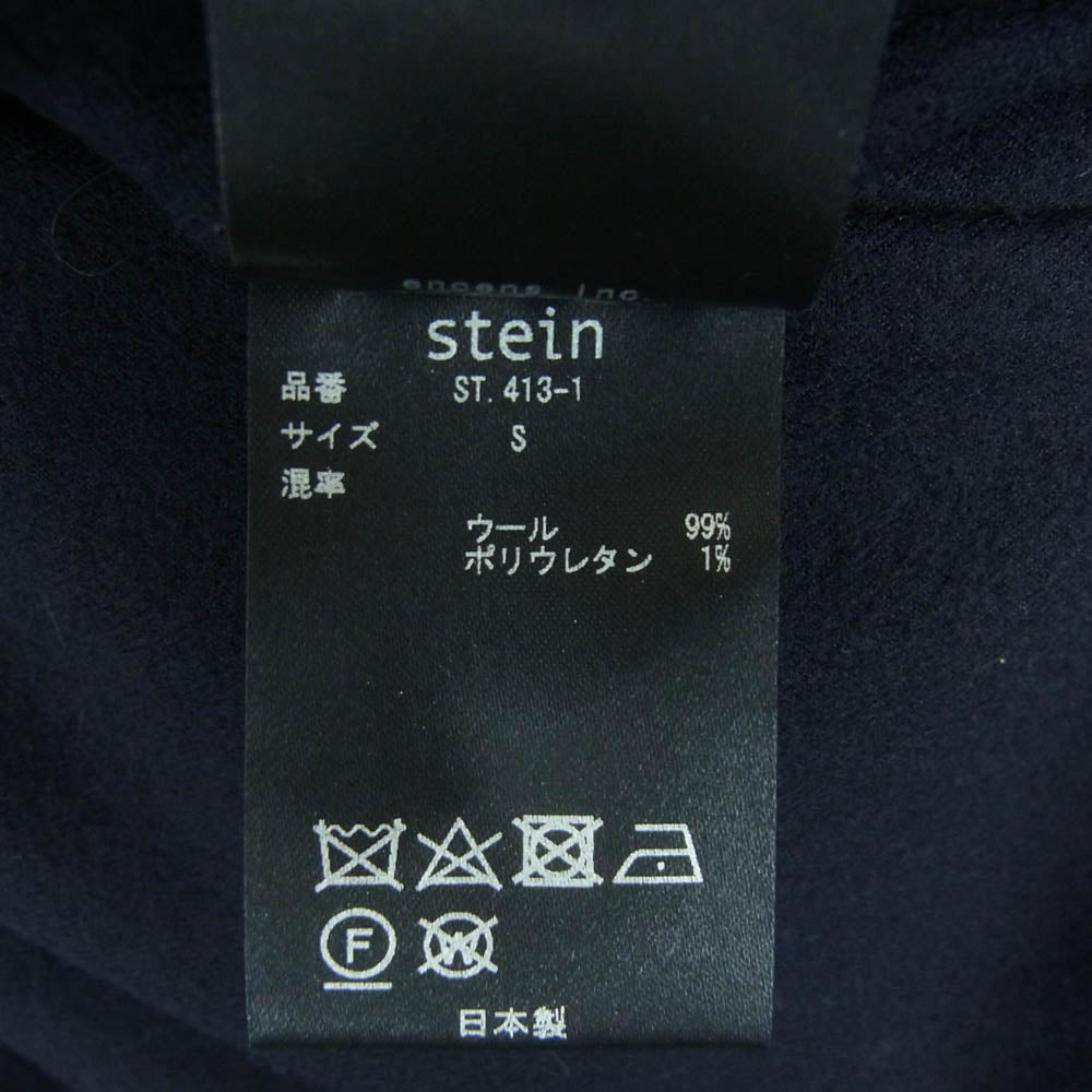 ssstein シュタイン st.413-1 EX WIDE TAPERED TROUSERS ウール パンツ ダークネイビー系 S【中古】