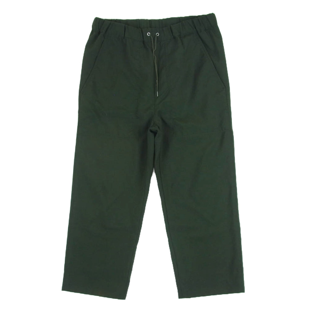 OAMC オーエーエムシー OAMR311233 CROPPED DRAWCORD PANT ウール クロップド ドローコード パンツ ダークグリーン系 XS【中古】