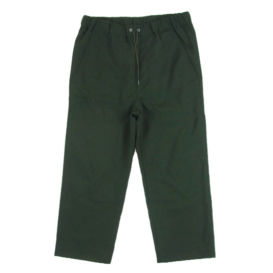 OAMC オーエーエムシー OAMR311233 CROPPED DRAWCORD PANT ウール クロップド ドローコード パンツ ダークグリーン系 XS【中古】