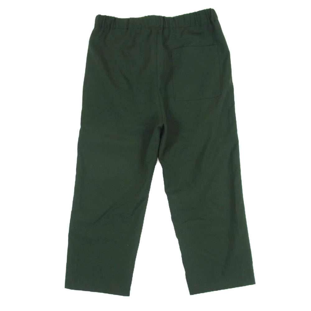OAMC オーエーエムシー OAMR311233 CROPPED DRAWCORD PANT ウール クロップド ドローコード パンツ ダークグリーン系 XS【中古】