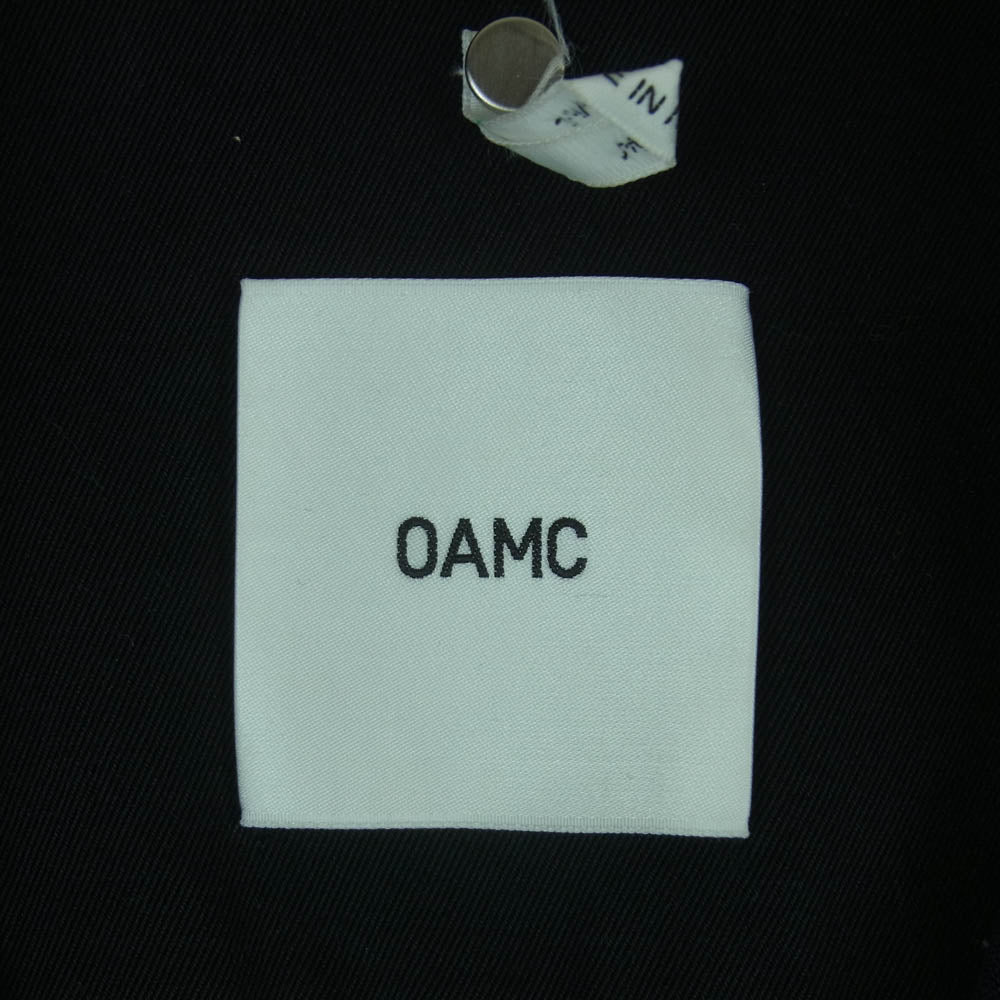 OAMC オーエーエムシー 20SS OAMQ600884 OQ241500A Cascade Panel Shirt カスケード パネル シャツ ジャケット 長袖 ダークネイビー系 ブラック系 S【中古】