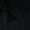 Yohji Yamamoto POUR HOMME ヨウジヤマモトプールオム 23AW HJ-B20-022 スプレッドカラー コード付き コットン シャツ 長袖 ブラック系 2【中古】