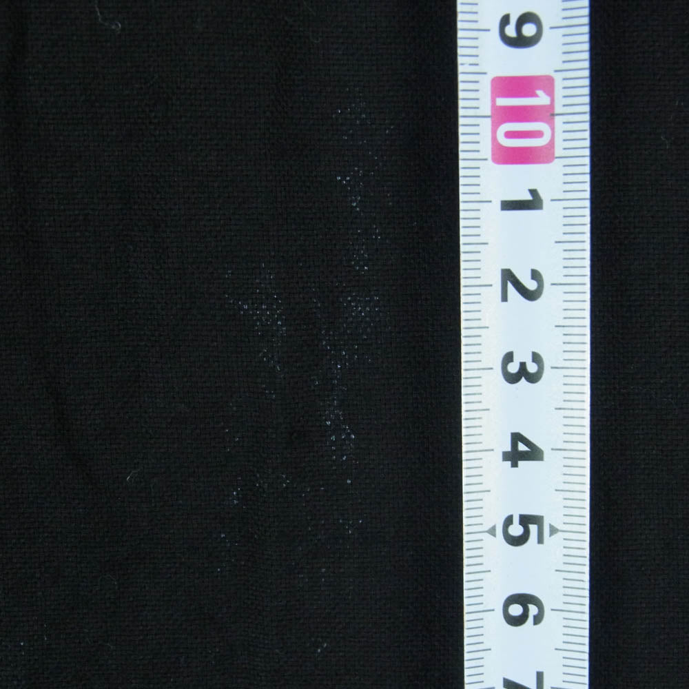 Yohji Yamamoto POUR HOMME ヨウジヤマモトプールオム 23AW HJ-B20-022 スプレッドカラー コード付き コットン シャツ 長袖 ブラック系 2【中古】