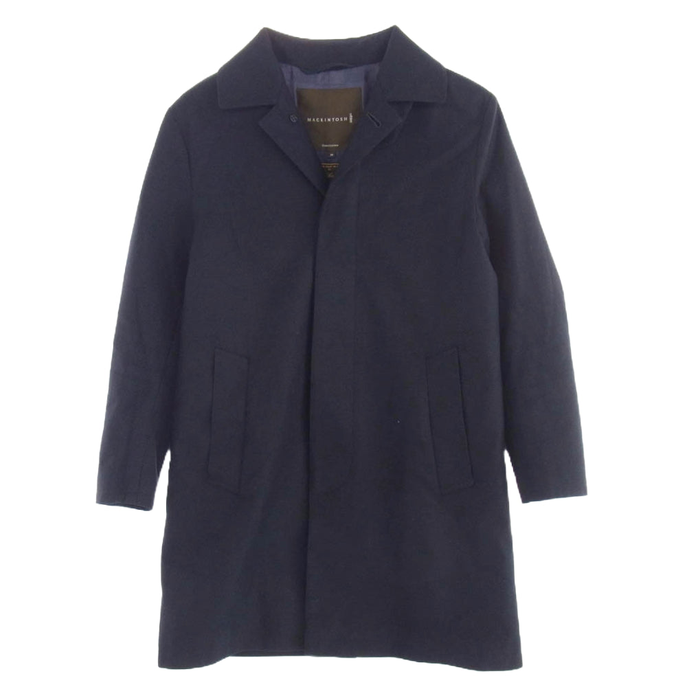 Mackintosh マッキントッシュ 英国製 Loro Piana ロロ ピアーナ ウール ステンカラー コート ダークネイビー系 36【中古】