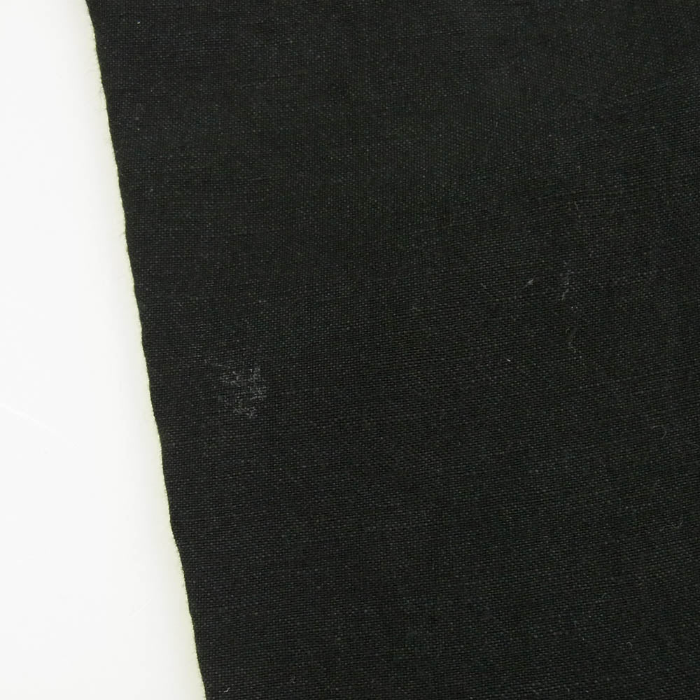 Yohji Yamamoto POUR HOMME ヨウジヤマモトプールオム 24SS HS-P25-308 LOOK26 LI/RY CANVAS DECO WIDE PANTS フリル ドッキング パンツ ブラック系 2【中古】