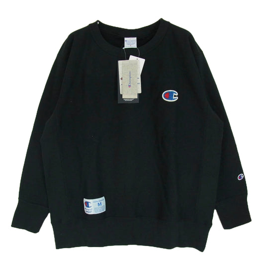 UNDERCOVER アンダーカバー 25SS UC1E4809-1 × Champion チャンピオン REVERSE WEAVE CREW NECK リバースウィーブ クルーネック スウェット シャツ トレーナー ブラック系 M【新古品】【未使用】【中古】