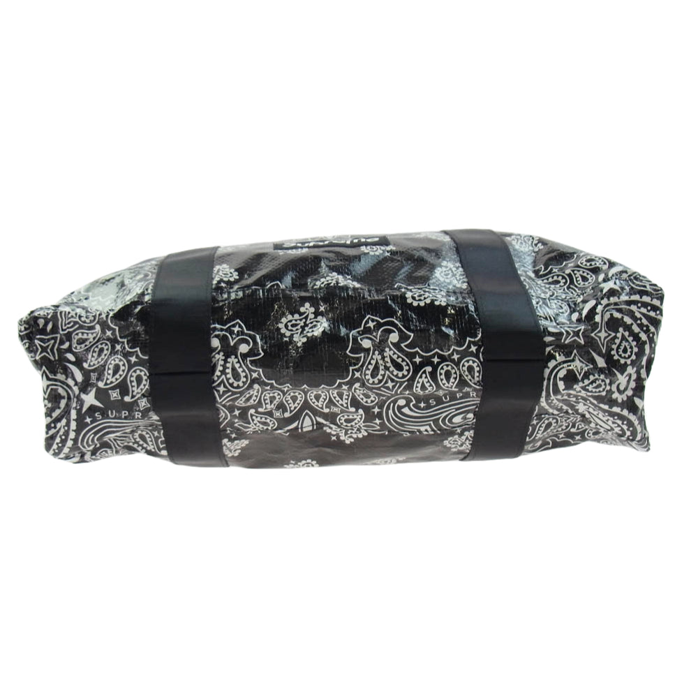 Supreme シュプリーム 21SS Bandana Tarp Large Duffle Bag バンダナ柄 バッグ　 ブラック系【中古】