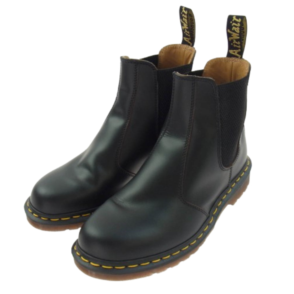 Dr.Martens ドクターマーチン 英国製 VINTAGE 2976 CHELSEA BOOT チェルシー ブーツ サイドゴアブーツ ブラック系 UK7【中古】