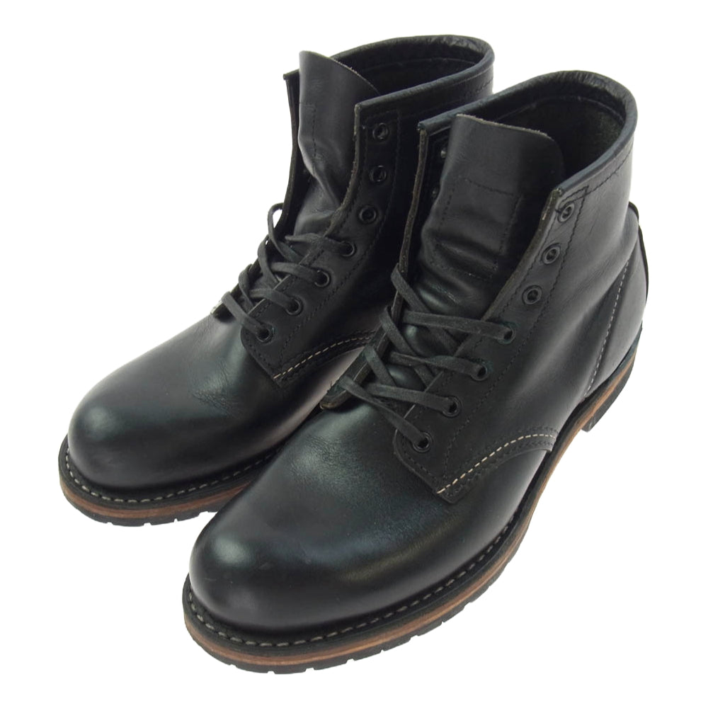 RED WING レッドウィング REDWING 9014 BECKMAN ROUND BOOTS ベックマン ラウンド ブーツ ブラック系 US7D【中古】