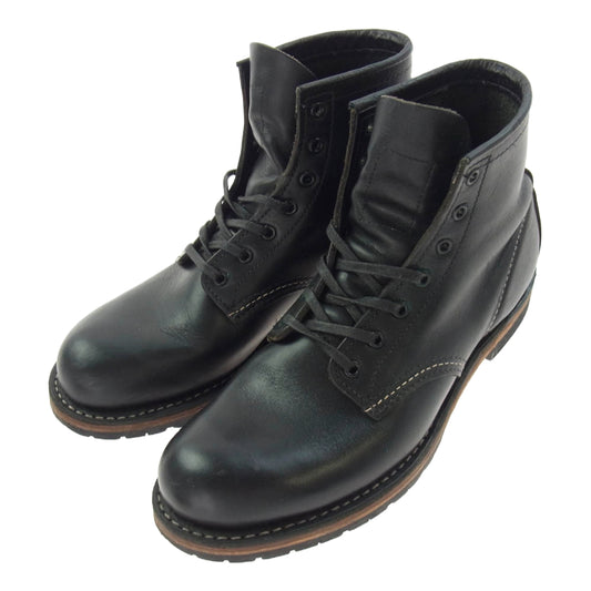 RED WING レッドウィング REDWING 9014 BECKMAN ROUND BOOTS ベックマン ラウンド ブーツ ブラック系 US7D【中古】