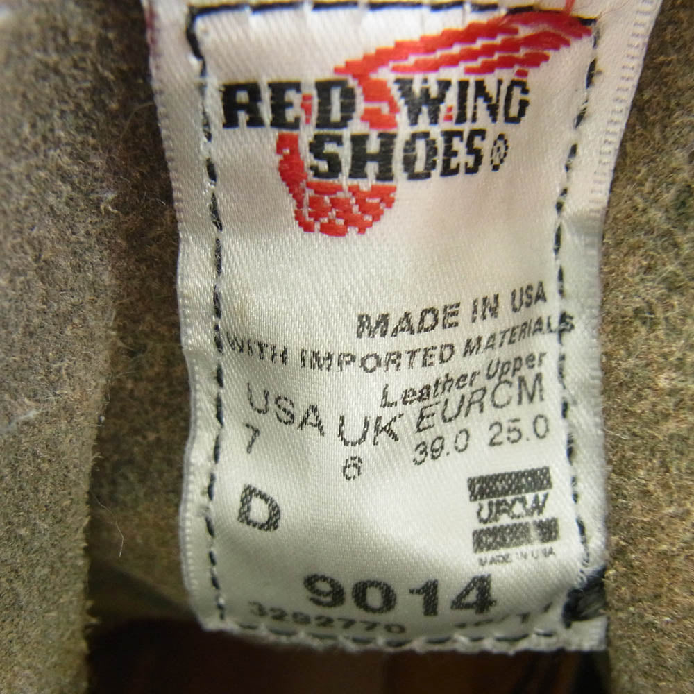 RED WING レッドウィング REDWING 9014 BECKMAN ROUND BOOTS ベックマン ラウンド ブーツ ブラック系 US7D【中古】