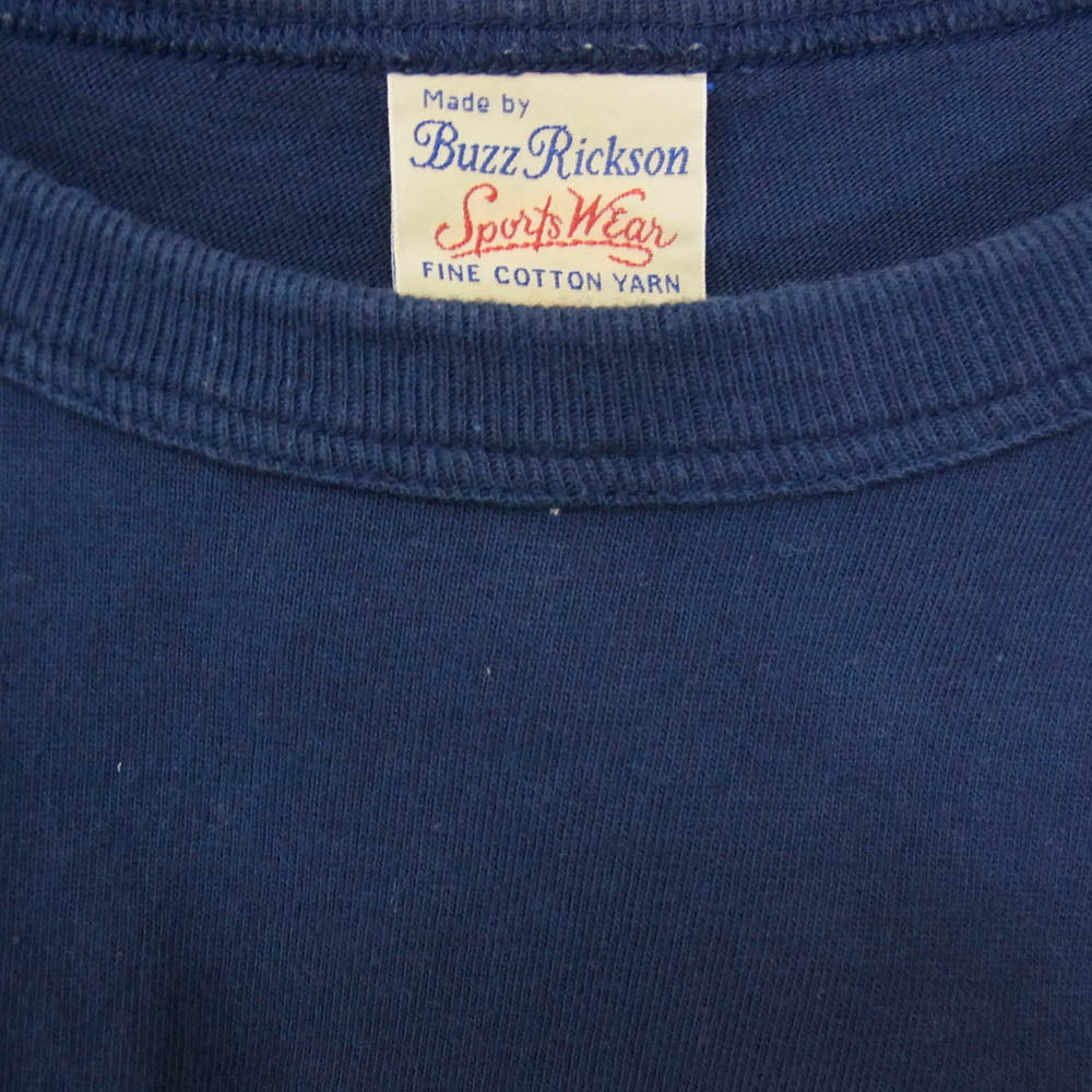 Buzz Rickson's バズリクソンズ BR79398 U.S. NAVY S/S MILITARY TEE ネイビー ロゴ ミリタリー 半袖 Tシャツ ネイビー系 L【中古】