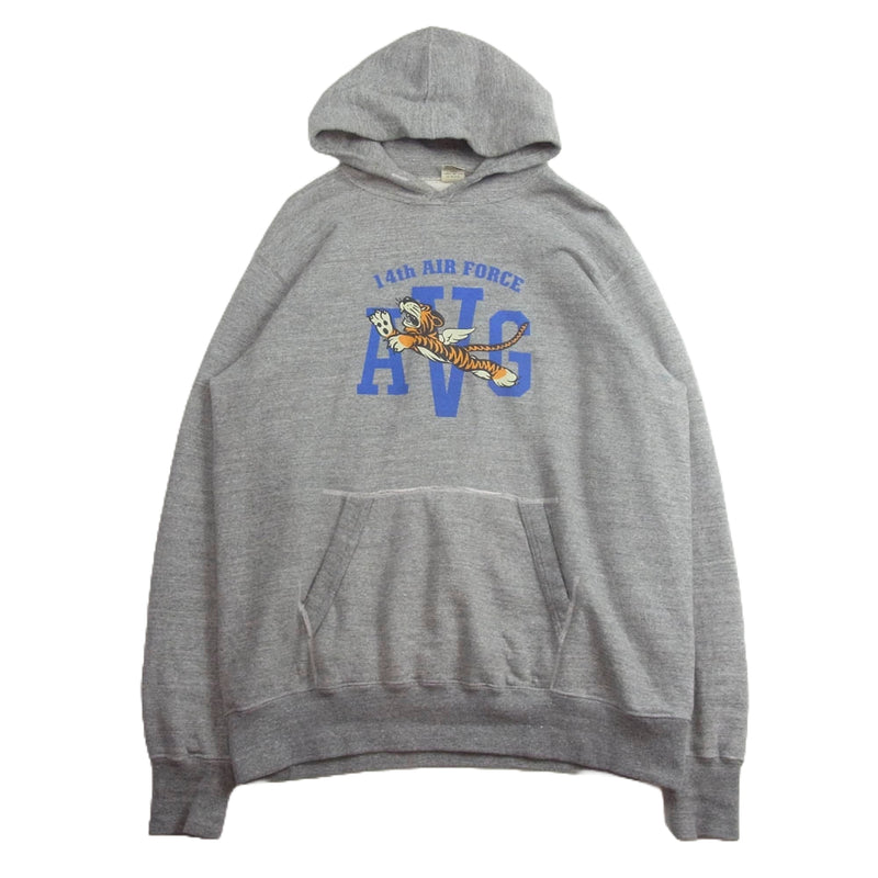 Buzz Rickson's バズリクソンズ BR69458 14th AIR FORCE フライングタイガー スウェット パーカ グレー系 XXL【中古】