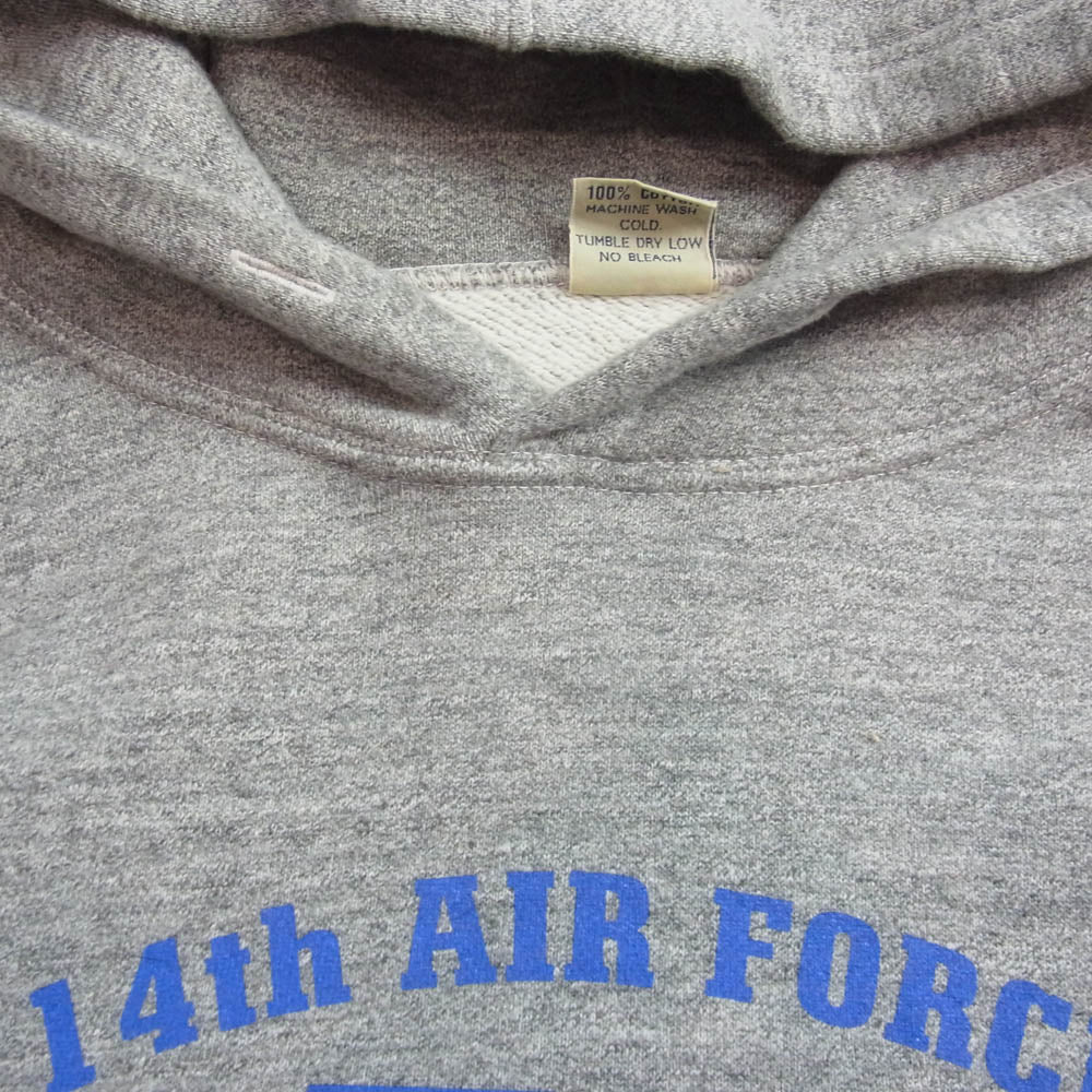 Buzz Rickson's バズリクソンズ BR69458 14th AIR FORCE フライングタイガー スウェット パーカ グレー系 XXL【中古】