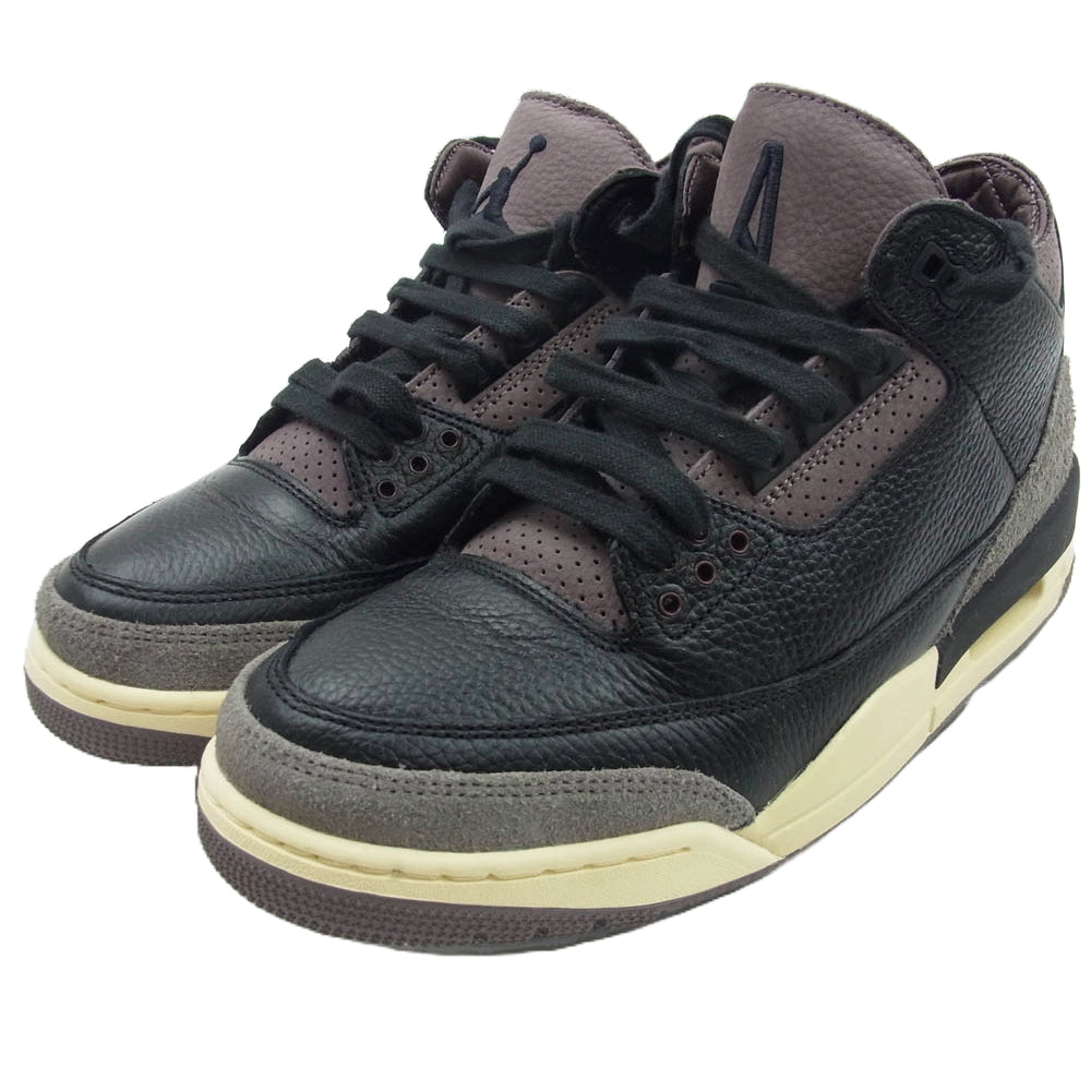 NIKE AIR JORDAN ナイキ ジョーダン FZ4811-001 × A Ma Maniere Women's Air Jordan 3 Retro OG SP AJ3 アママニエール ウィメンズ エアジョーダン レトロ スニーカー ブラック系 フラットピューター系 28cm【中古】