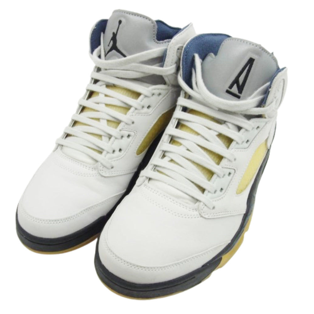 NIKE AIR JORDAN ナイキ ジョーダン FZ5758-004 × A Ma Maniere Women's Air Jordan 5 Retro SP AJ5 アママニエール ウィメンズ エアジョーダン レトロ スニーカー ブラック系 ブルー系 ホワイト系 28cm【中古】