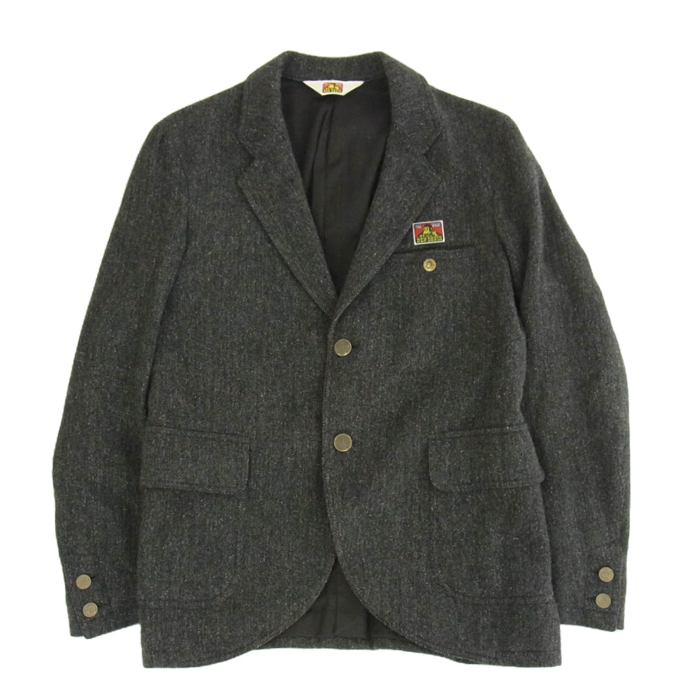 BEN DAVIS ベンデイビス ウール ツイード スーツ セットアップ チャコール系 M M/30【中古】