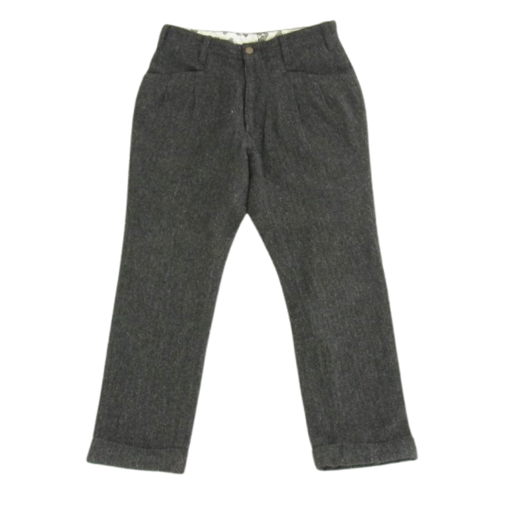 BEN DAVIS ベンデイビス ウール ツイード スーツ セットアップ チャコール系 M M/30【中古】