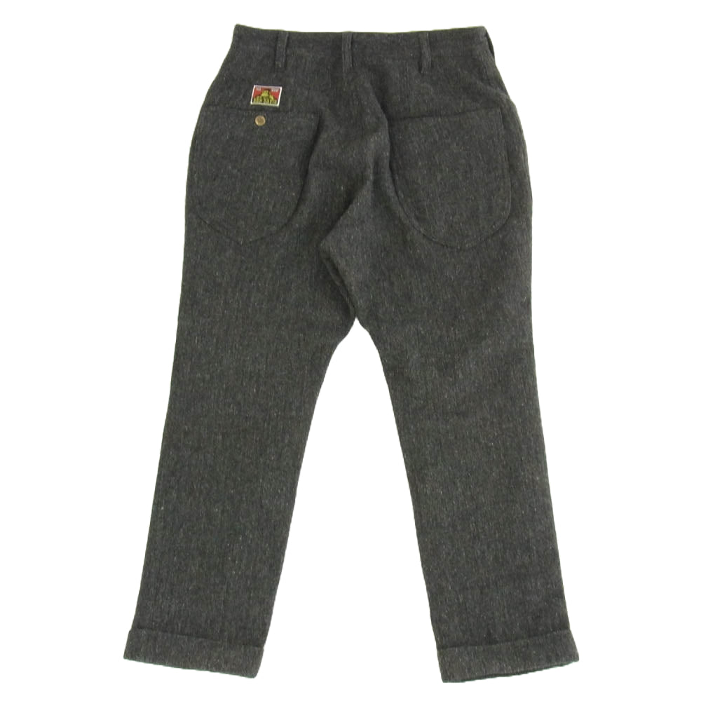 BEN DAVIS ベンデイビス ウール ツイード スーツ セットアップ チャコール系 M M/30【中古】