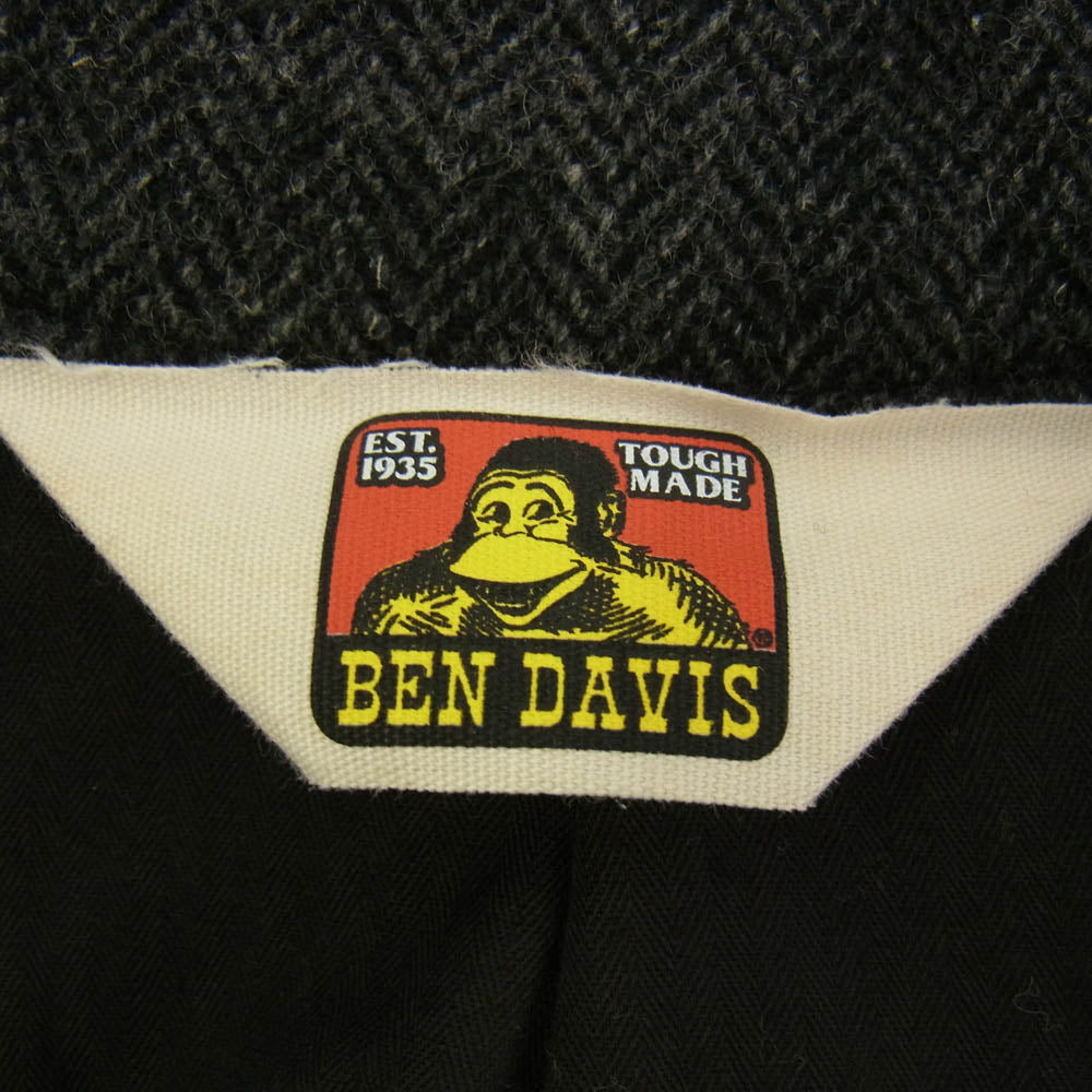 BEN DAVIS ベンデイビス ウール ツイード スーツ セットアップ チャコール系 M M/30【中古】