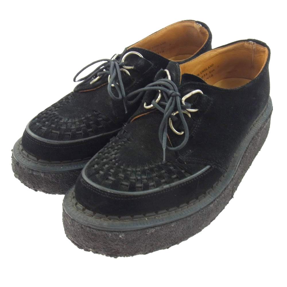 GEORGE COX ジョージコックス 3588 GIBSON ギブソン スエード ラバーソール シューズ ブラック系 7【中古】