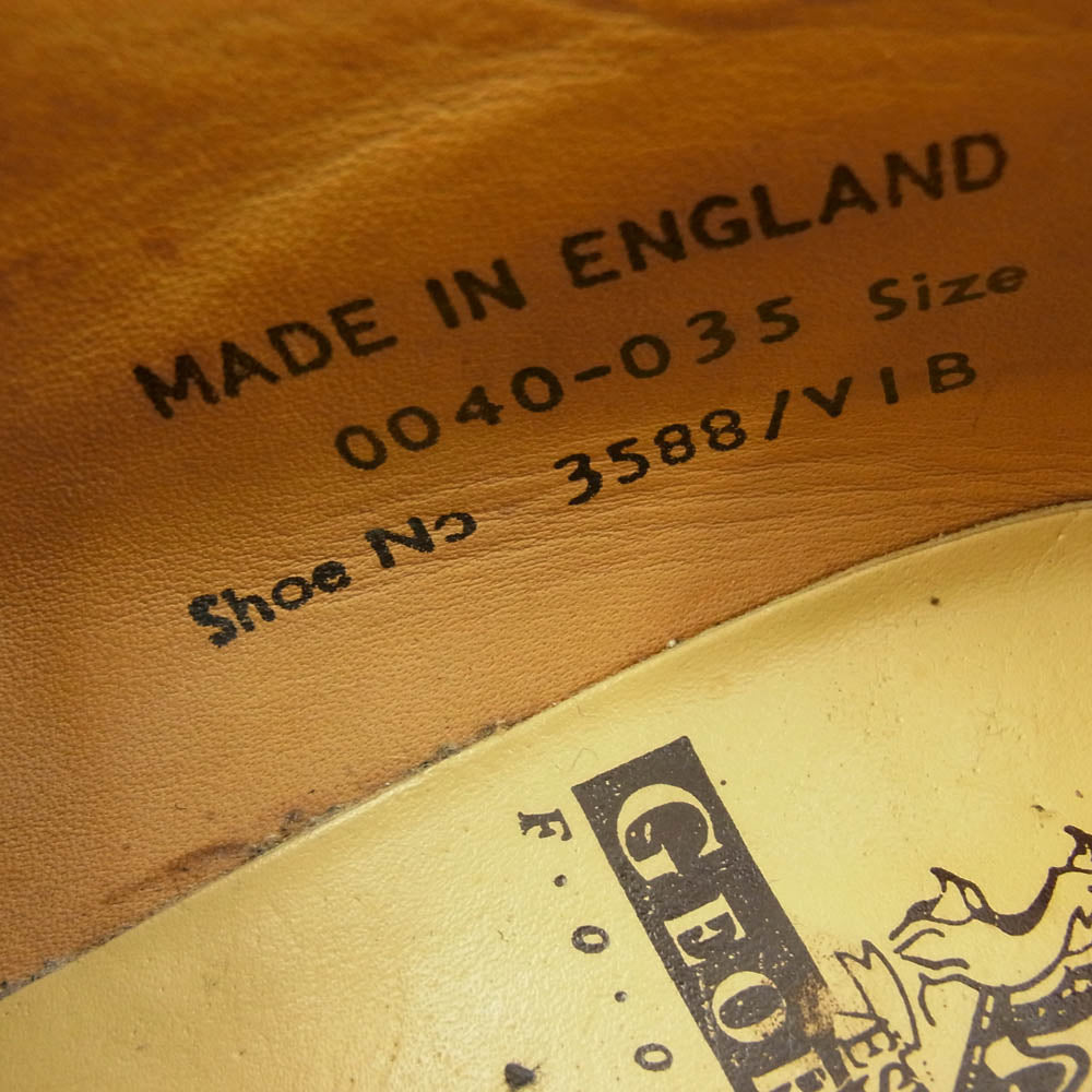 GEORGE COX ジョージコックス 3588 GIBSON ギブソン スエード ラバーソール シューズ ブラック系 7【中古】