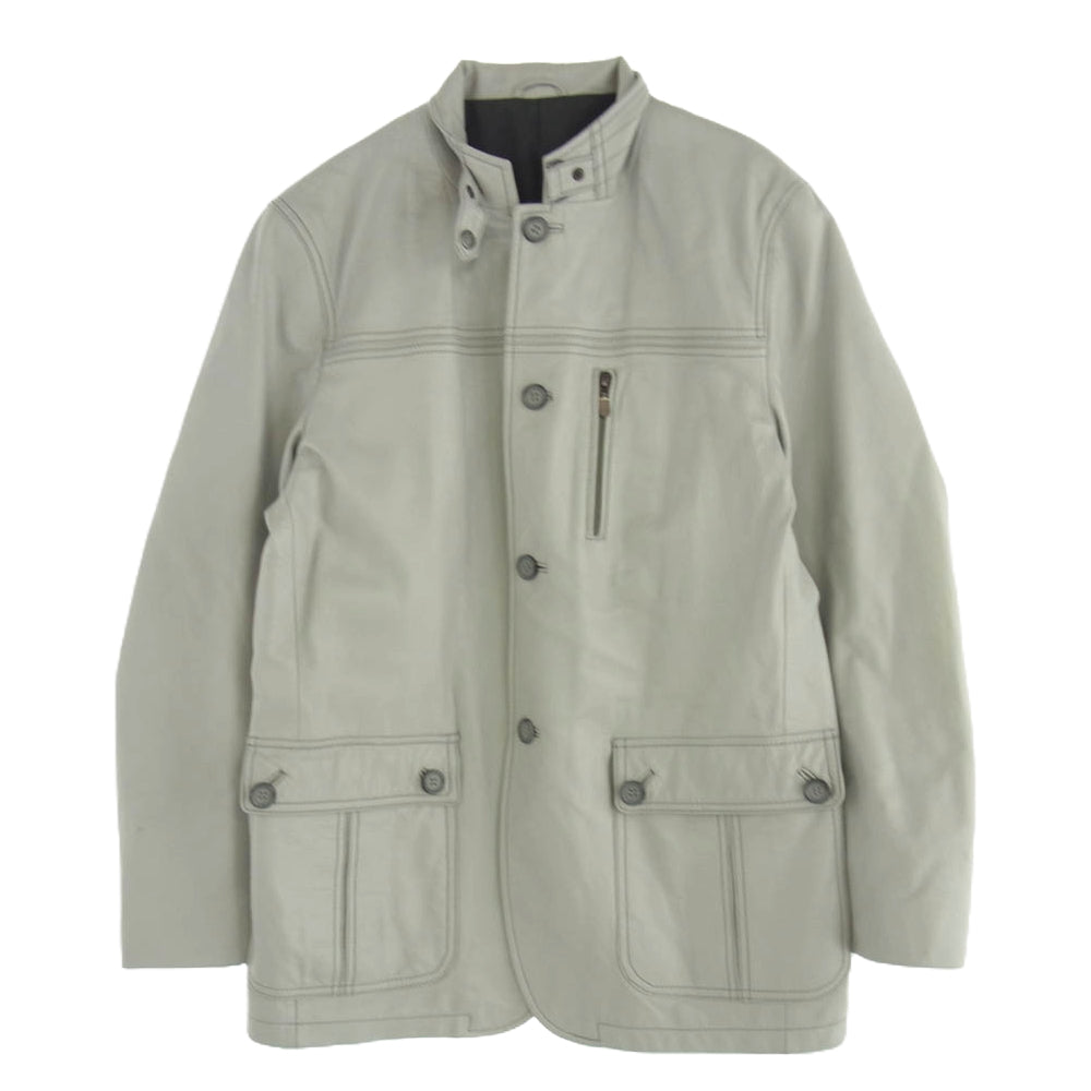 フィダート 401211 羊革 ラムレザー レザージャケット グレー系 L【中古】
