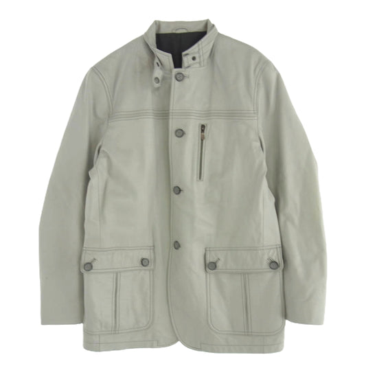 フィダート 401211 羊革 ラムレザー レザージャケット グレー系 L【中古】