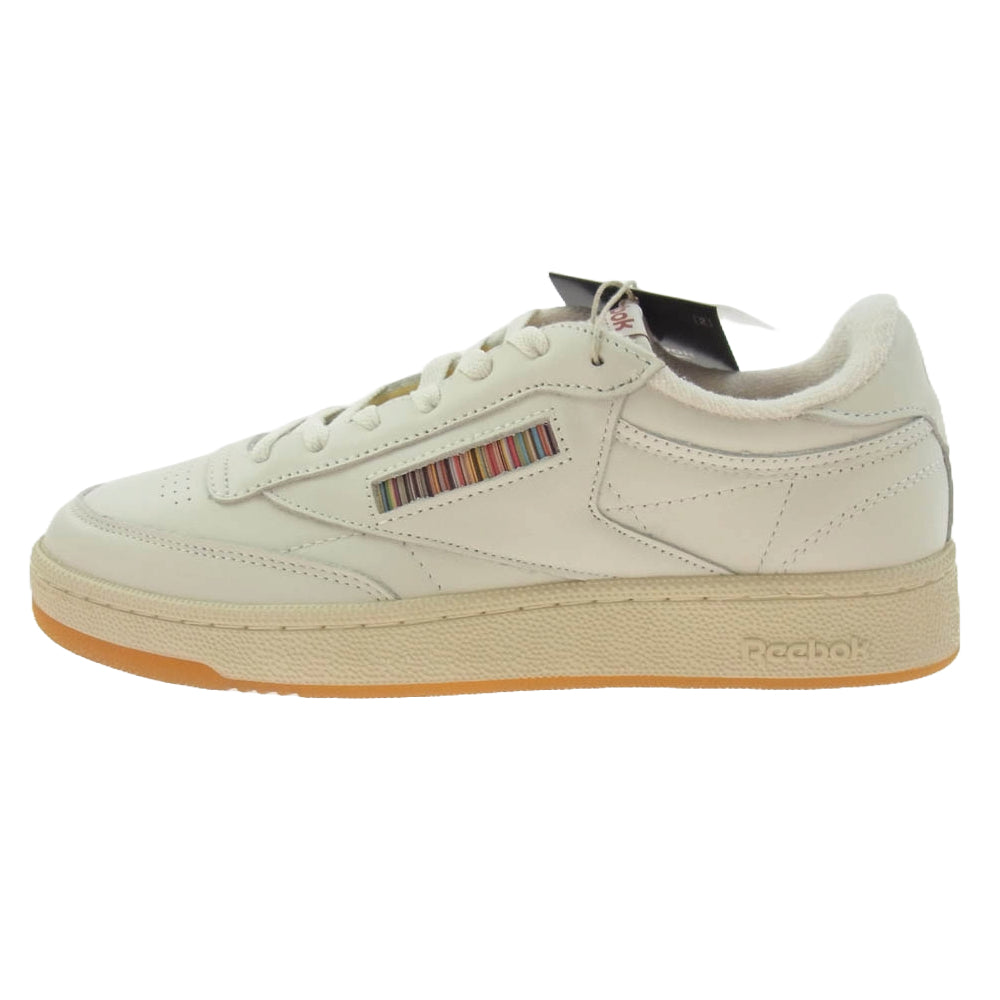 Reebok リーボック 553 821 Paul Smith ポールスミス CLUB C 85 VINTAGE レザー スニーカー オフホワイト系 27cm【新古品】【未使用】【中古】