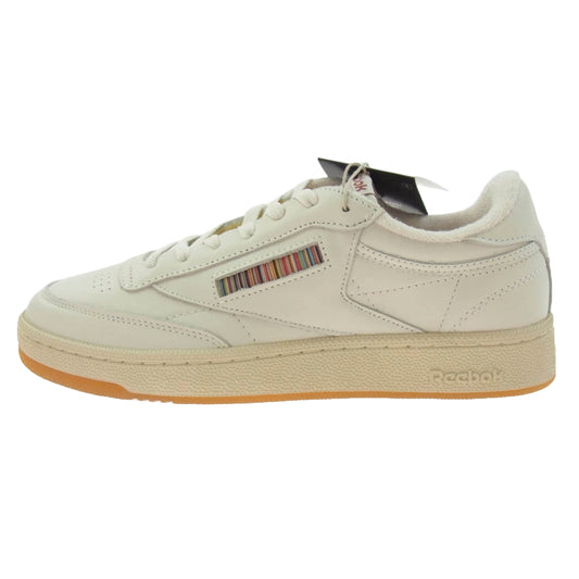 Reebok リーボック 553 821 Paul Smith ポールスミス CLUB C 85 VINTAGE レザー スニーカー オフホワイト系 27cm【新古品】【未使用】【中古】