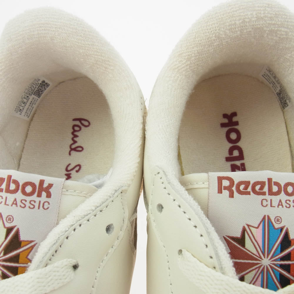 Reebok リーボック 553 821 Paul Smith ポールスミス CLUB C 85 VINTAGE レザー スニーカー オフホワイト系 27cm【新古品】【未使用】【中古】