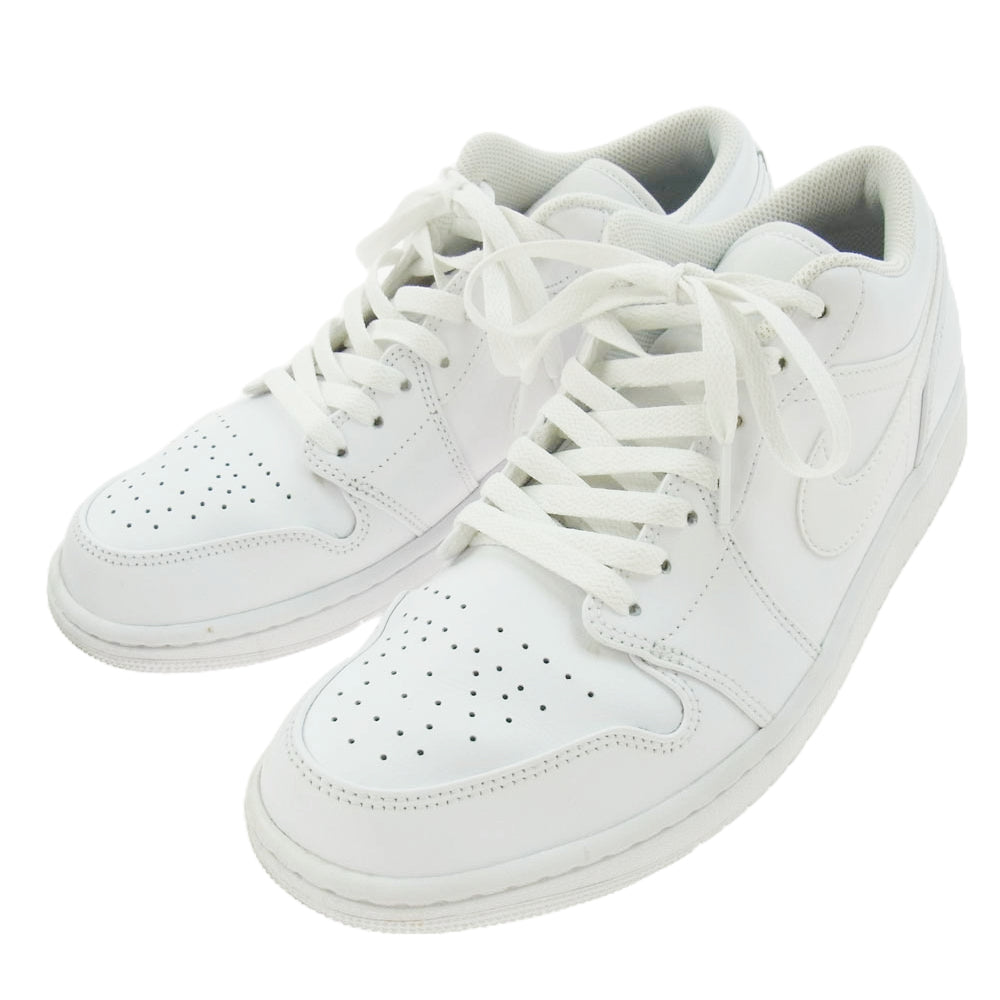 NIKE ナイキ 553558-136 Air Jordan 1 Low Triple White エアジョーダンワン トリプルホワイト ローカット スニーカー ホワイト系 27cm【中古】