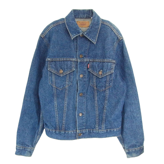 Levi's リーバイス 70505 0217 90s ボタン裏H07 バック刺繍カスタム デニム ジャケット インディゴブルー系 40【中古】