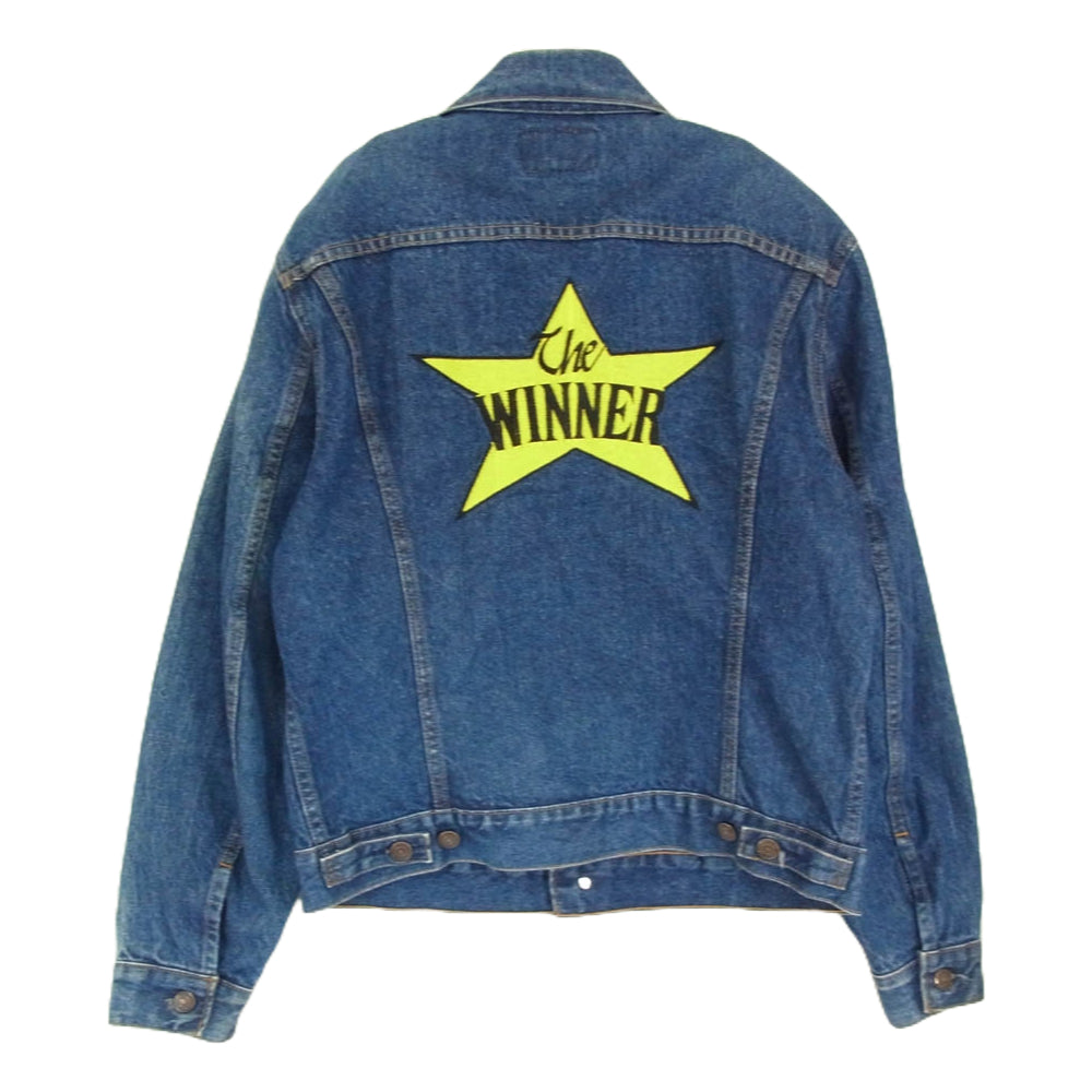 Levi's リーバイス 70505 0217 90s ボタン裏H07 バック刺繍カスタム デニム ジャケット インディゴブルー系 40【中古】