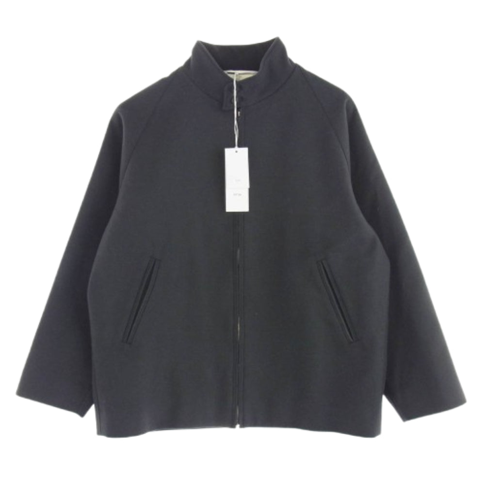 ATON エイトン 7074635 SUPER 160S DOUBLE SAXONY HARRINGTON JACKET ハリントン ジャケット ダークグレー系 04【中古】