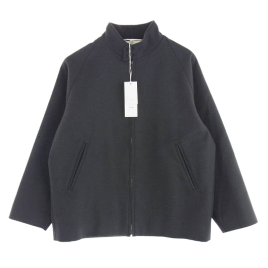 ATON エイトン 7074635 SUPER 160S DOUBLE SAXONY HARRINGTON JACKET ハリントン ジャケット ダークグレー系 04【中古】