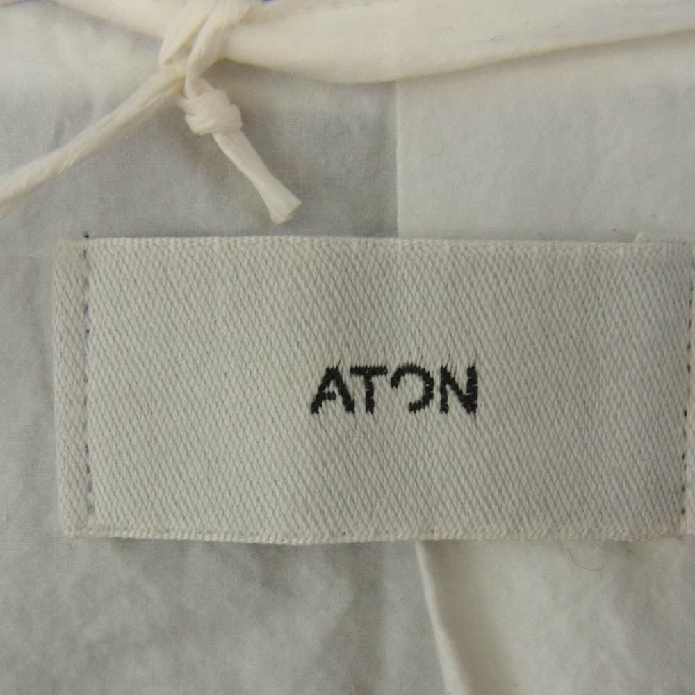 ATON エイトン 7074635 SUPER 160S DOUBLE SAXONY HARRINGTON JACKET ハリントン ジャケット ダークグレー系 04【中古】