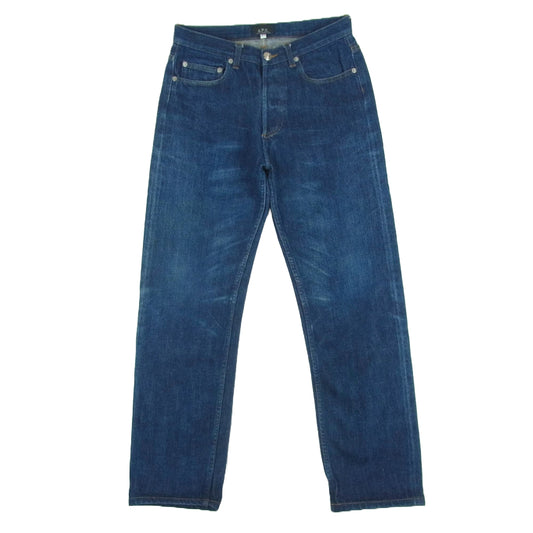 A.P.C. アーペーセー セルビッチ ボタンフライ デニム パンツ ジーンズ コットン 日本製 インディゴブルー系 31【中古】