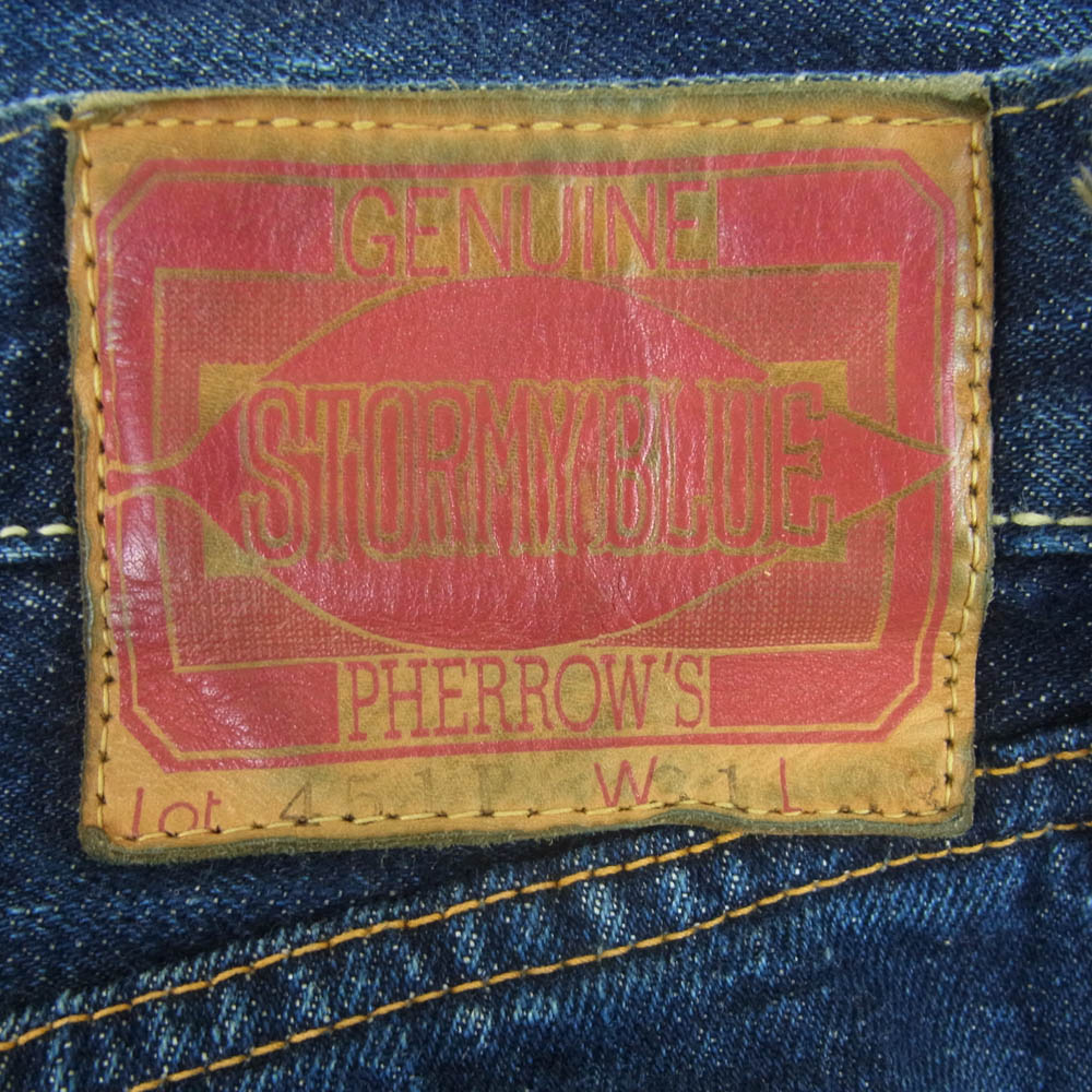 Pherrow's フェローズ 451P 大戦モデル デニム パンツ ジーンズ インディゴブルー系 W31 L33【中古】