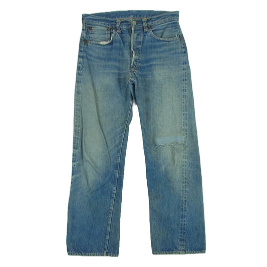Levi's リーバイス 50s 501XX ボタン裏刻印12 隠しリベット刻印14  オフセット デニム パンツ ジーンズ インディゴブルー系 サイズ表記なし【中古】