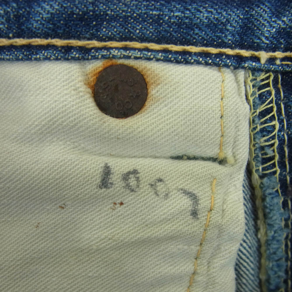 Levi's リーバイス 50s 501XX ボタン裏刻印12 隠しリベット刻印14  オフセット デニム パンツ ジーンズ インディゴブルー系 サイズ表記なし【中古】