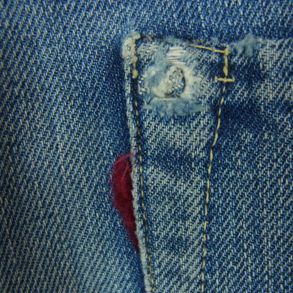 Levi's リーバイス 50s 501XX ボタン裏刻印12 隠しリベット刻印14  オフセット デニム パンツ ジーンズ インディゴブルー系 サイズ表記なし【中古】