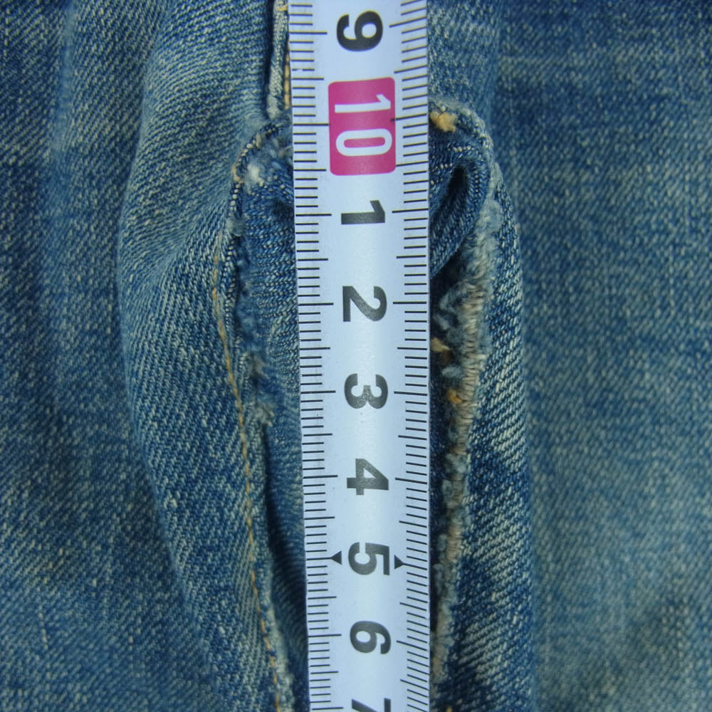 Levi's リーバイス 50s 501XX ボタン裏刻印12 隠しリベット刻印14  オフセット デニム パンツ ジーンズ インディゴブルー系 サイズ表記なし【中古】