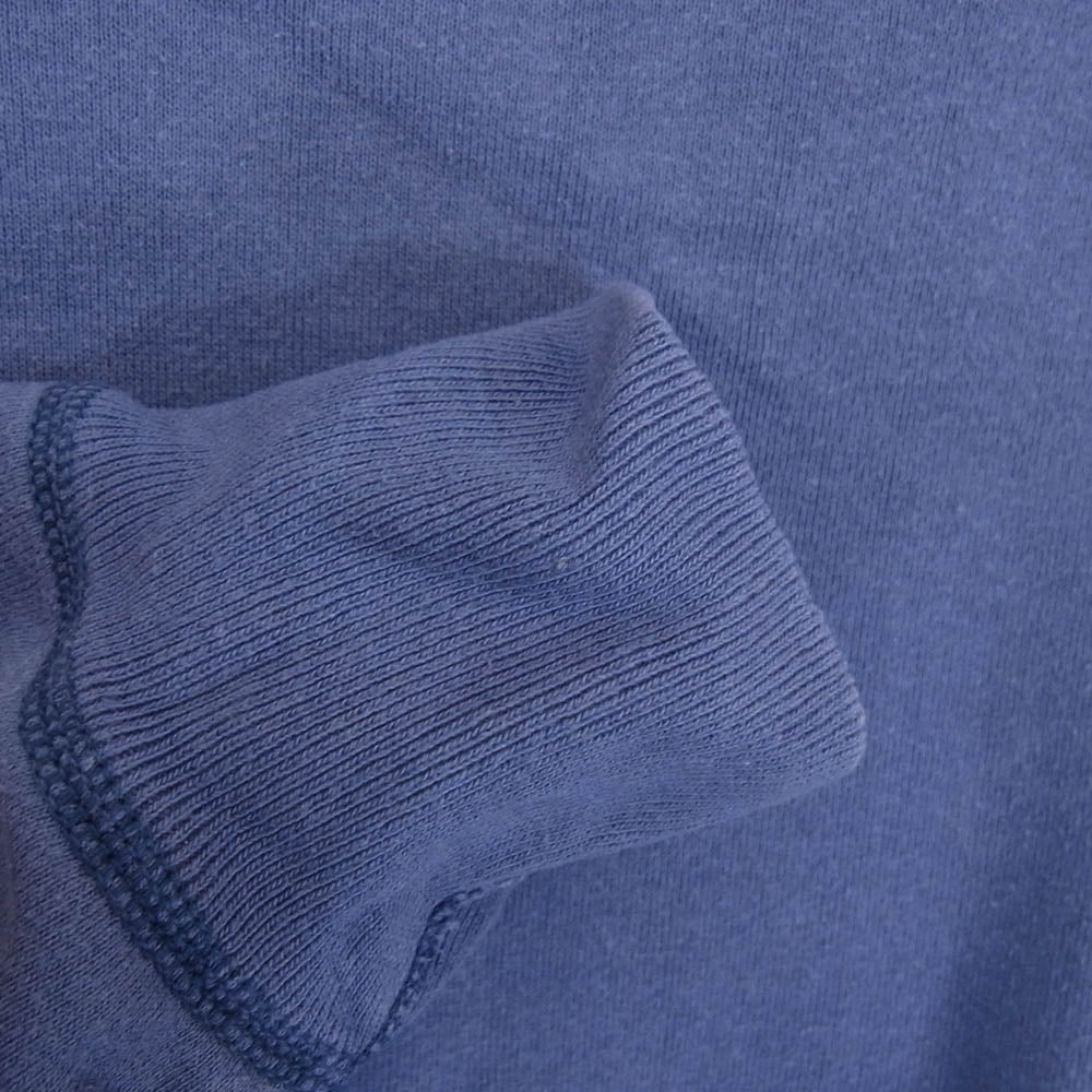 The REAL McCOY'S ザリアルマッコイズ 9oz. Loopwheel ラグランスリーブ スウェット ブルー系 L【中古】