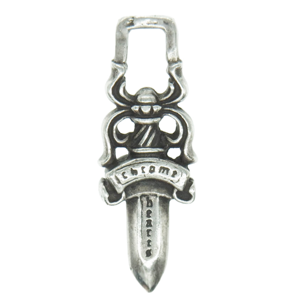 CHROME HEARTS クロムハーツ（原本無） #5 DAGGER ZIP ダガー ジップ チャーム ペンダント トップ シルバー系【中古】