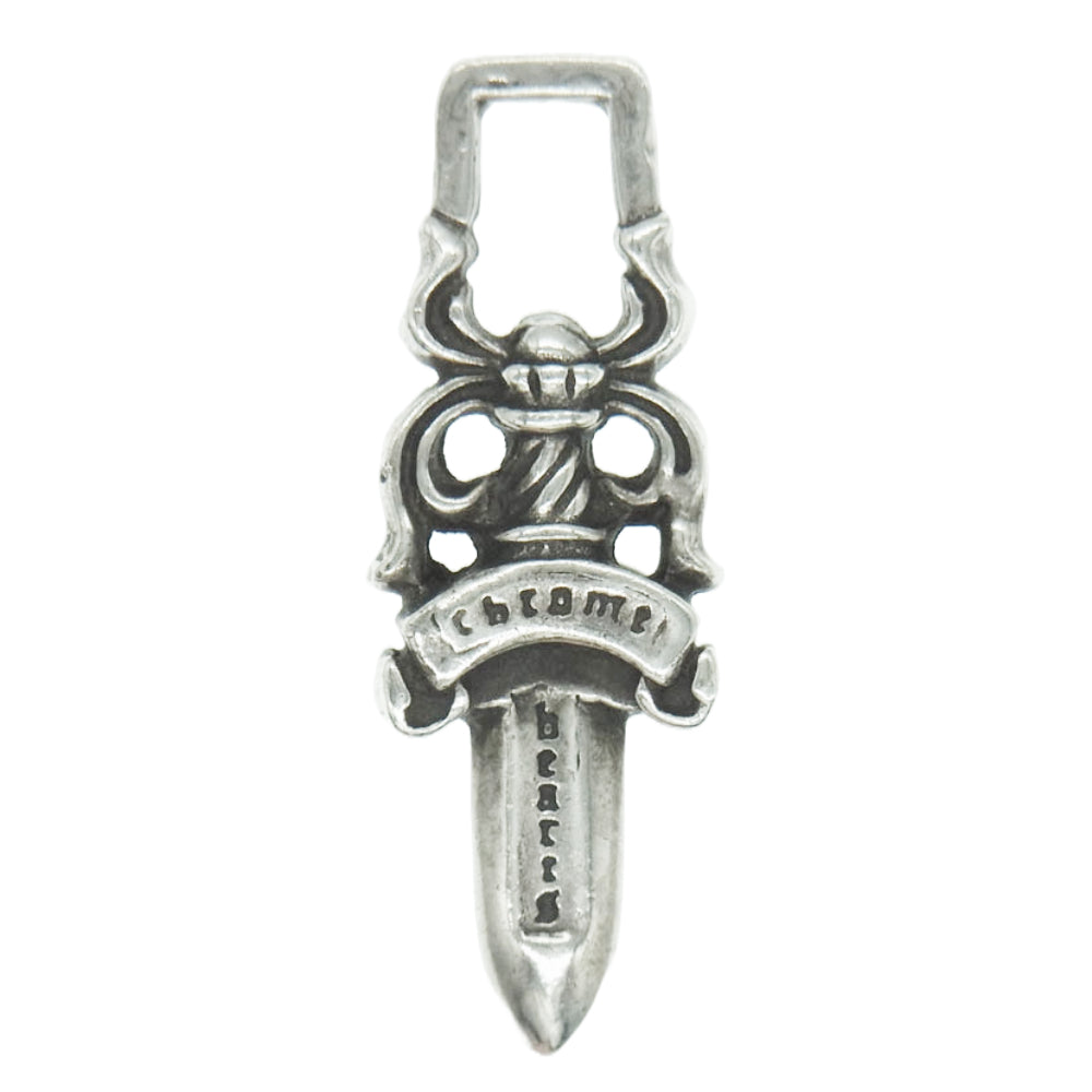 CHROME HEARTS クロムハーツ（原本無） #5 DAGGER ZIP ダガー ジップ チャーム ペンダント トップ シルバー系【中古】
