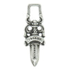 CHROME HEARTS クロムハーツ（原本無） #5 DAGGER ZIP ダガー ジップ チャーム ペンダント トップ シルバー系【中古】