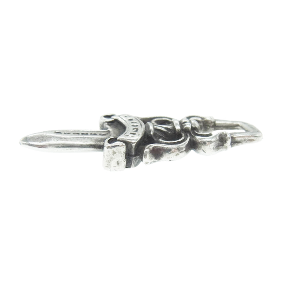 CHROME HEARTS クロムハーツ（原本無） #5 DAGGER ZIP ダガー ジップ チャーム ペンダント トップ シルバー系【中古】