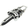 CHROME HEARTS クロムハーツ（原本無） #5 DAGGER ZIP ダガー ジップ チャーム ペンダント トップ シルバー系【中古】