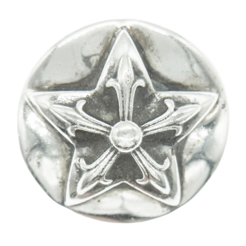 CHROME HEARTS クロムハーツ（原本無） HAIRBAND スター ボタン ヘアバンド コンチョ シルバー系【中古】